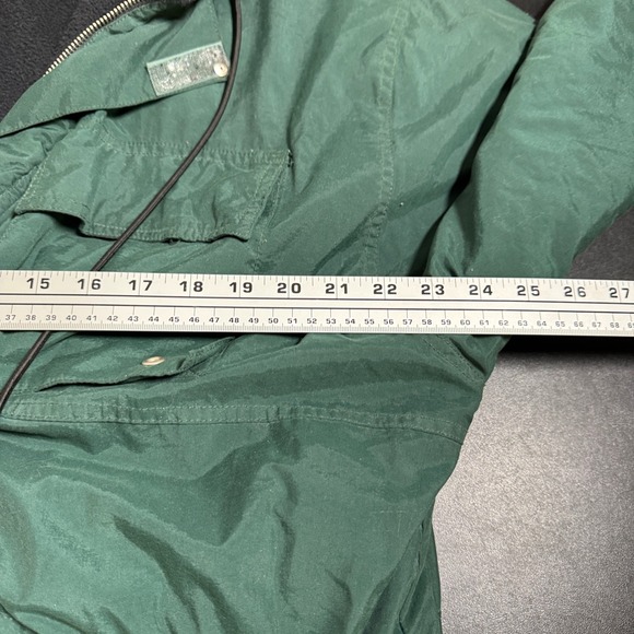 Vintage GAP Blue Square Men's XL Green Parka Winter Jacket Hooded Lined Full Zip - Picture 6 of 6